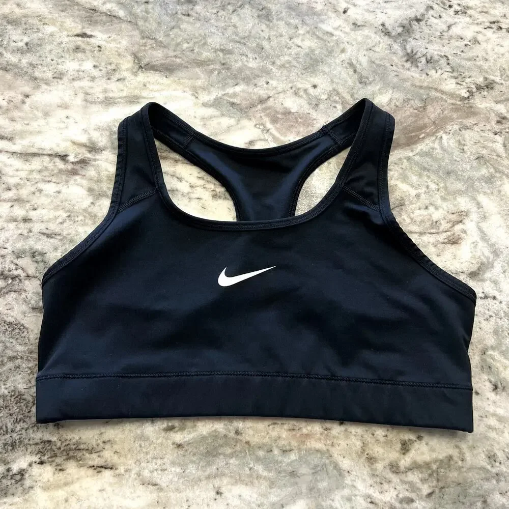 Nike Women's Black Sports Bra Size Large